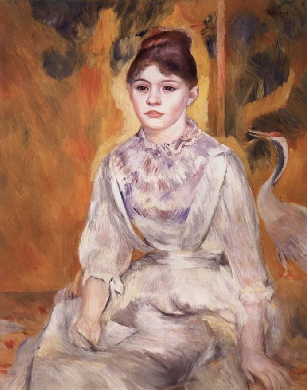 Pierre Renoir Young Girl with a Swan